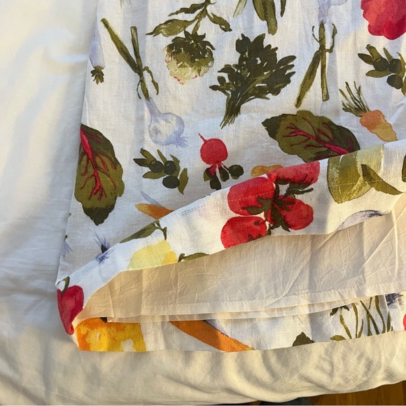 NWT Abercrombie Veggie Print Linen Mini Halter Dress, Small Tall - Picture 12 of 16